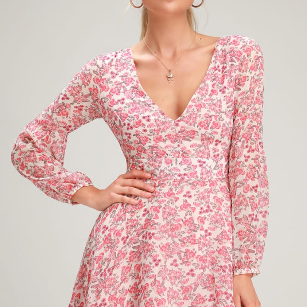 BB Dakota Sunday Brunch Floral Dress